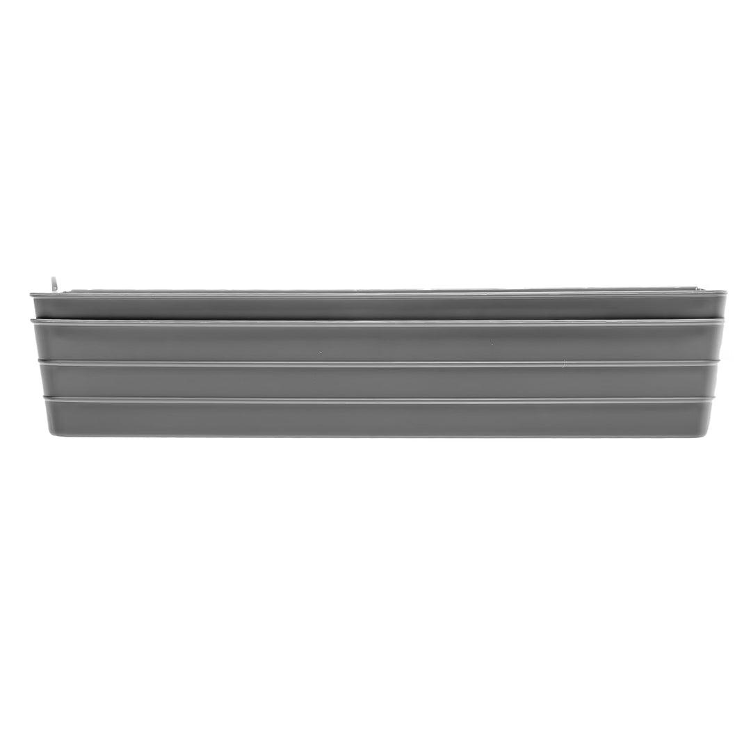 (2 Pack)  Utility Flex Storage Tray Organizer Set, Plastic Drawer Organizer Trays for Kitchen, Desk, Bathroom and Office Drawer Organization, Gray, 2-Pack, 5" X 15"