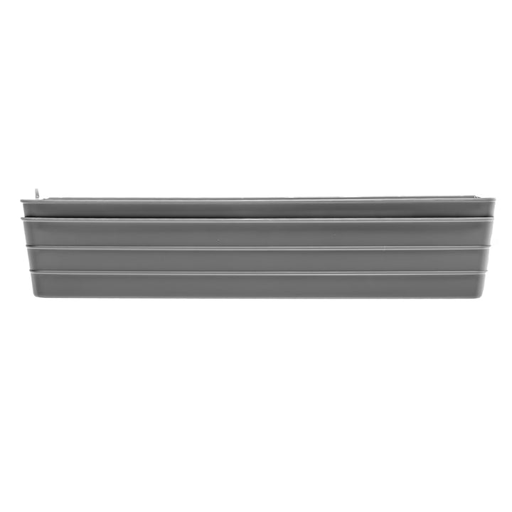 (2 Pack)  Utility Flex Storage Tray Organizer Set, Plastic Drawer Organizer Trays for Kitchen, Desk, Bathroom and Office Drawer Organization, Gray, 2-Pack, 5" X 15"