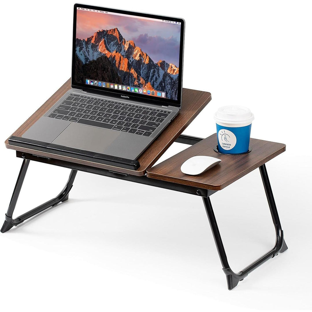 Adjustable Laptop Desk,Bed Computer Desk, Foldable Study Desk, Bedroom, Children'S Adjustable Table, Small Coffee Table, Dining Table, Adjustable Solid Wood Writing Desk