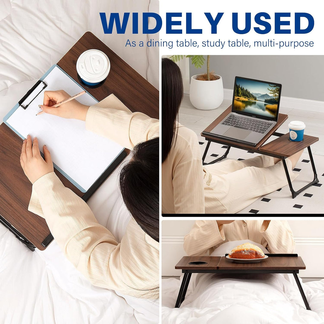 Adjustable Laptop Desk,Bed Computer Desk, Foldable Study Desk, Bedroom, Children&