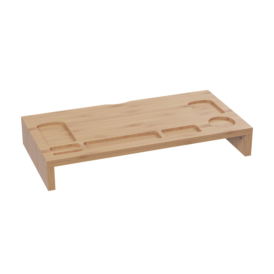 7-Compartment Monitor Stand for Home, Office, and College Dorm