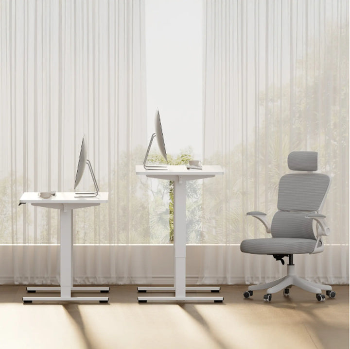 Electric Standing Desk Whole Piece Adjustable Height Desk Home Office Computer Workstation Sit Stand up Desk