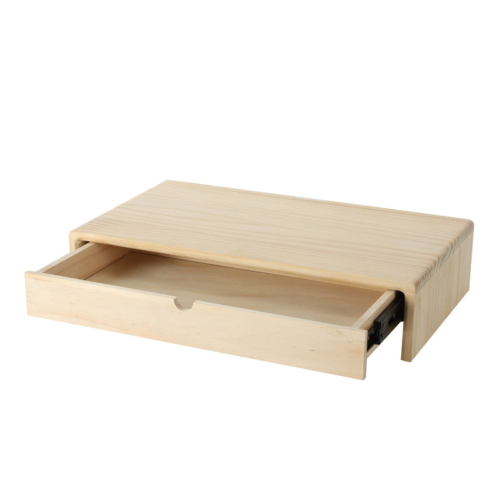 Wooden Monitor Stand, Combines the Functions of Holding Computers and Storing Items