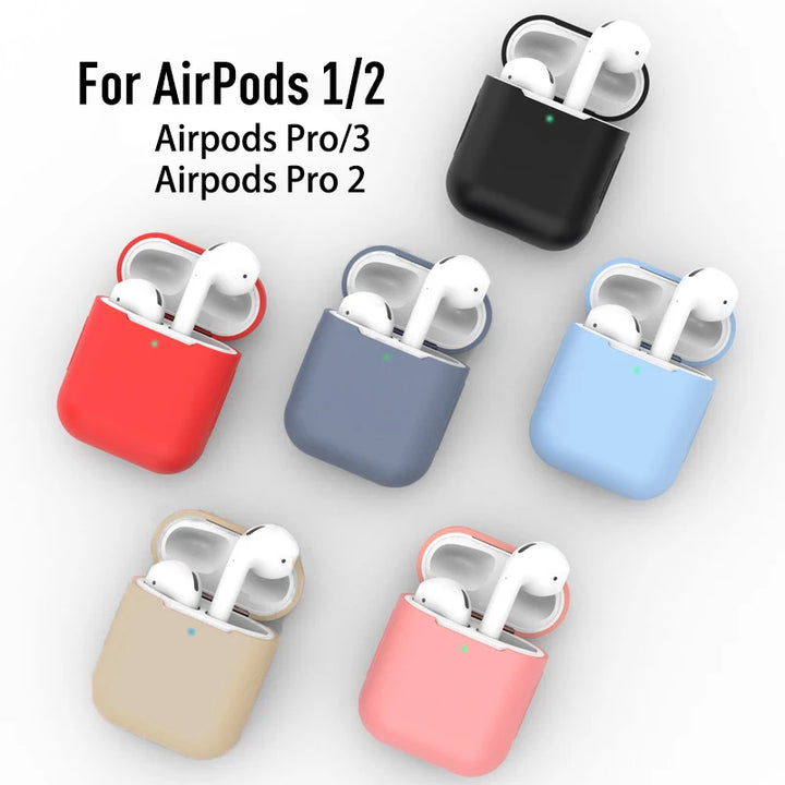 Silicone Earphone Cases for Airpods 4 1/2, Airpods 3 Case Headphones Case Protective Case for Apple Airpods Pro 2 Airpods Covers